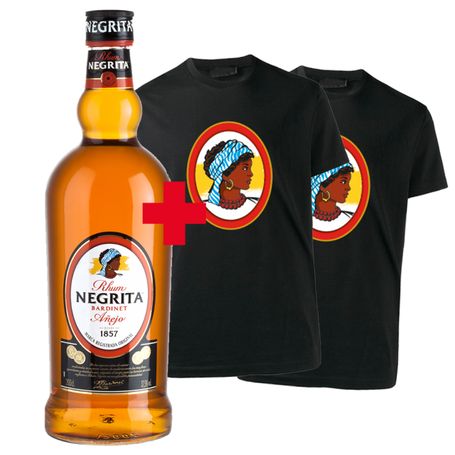 Negrita Añejo 200 cl + 2 camisetas | Negrita