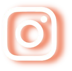 Icono instagram efecto glow